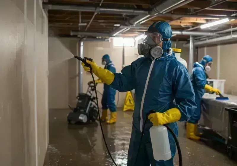 Basement Sanitization and Antimicrobial Treatment process in El Rio, CA