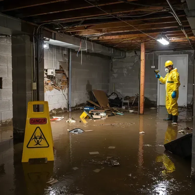 Flooded Basement Electrical Hazard in El Rio, CA Property